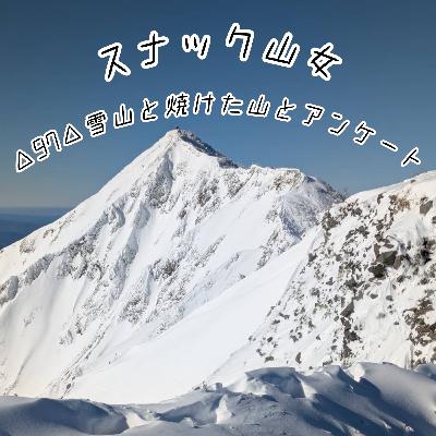 △97△ 雪山と焼けた山とアンケート