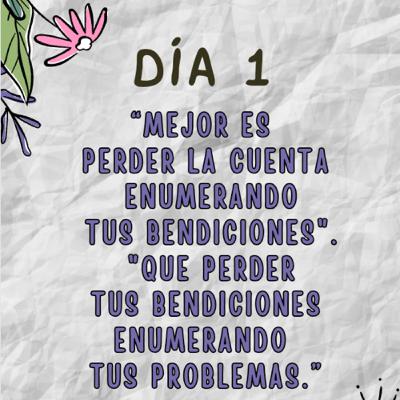 Reto de Agradecimiento día 1