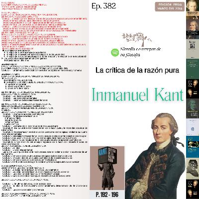 #382 LA CRÍTICA DE LA RAZÓN PURA #Día13 | III: ANALOGÍAS DE LA EXPERIENCIA