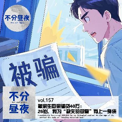vol.157 被亲生母亲骗贷60万：23岁，我为“母爱”背上一身债