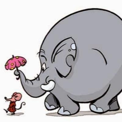 Tình bạn thân thiết của Voi mập và Chuột còi Tình bạn thân thiết của Voi mập và Chuột còi