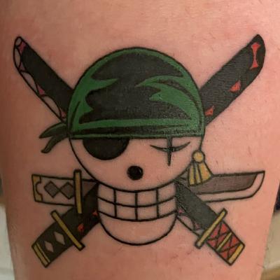 Hình Xăm Zoro Đẹp và Ấn Tượng Nhất Từ One Piece