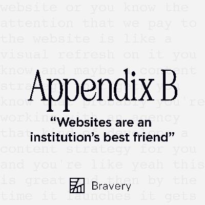 Websites are an institution's best friend