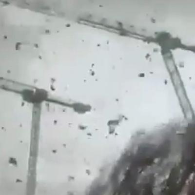 Rare tornado kills at least one person after toppling cranes near Paris
