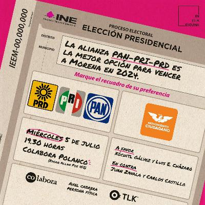 La alianza PAN-PRI-PRD es la mejor opción para vencer a Morena en 2024