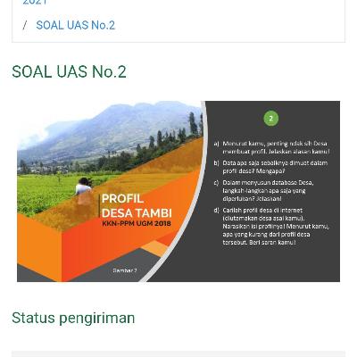 Soal ke 2 UAS Ekonomi pedesaan