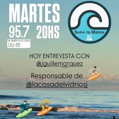 #SubeLaMarea -Entrevista de lujo con Guillermo Marquez - Propietario y Gerente comercial de La Casa del Vidrio , empresa dedicada a la venta, fabricación y distribución de cristales y parabrisas !!