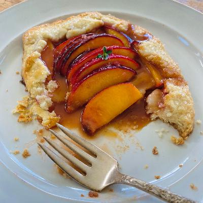 Salted Caramel Peach Galettes