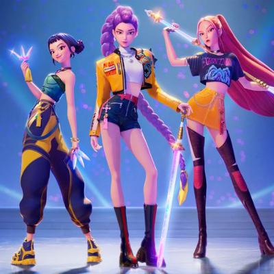 KPop Demon Hunters and The Roses