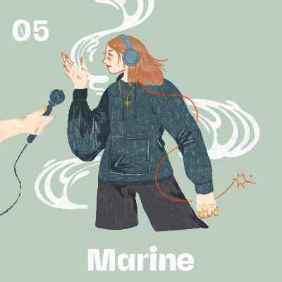 Marine, ingénieure du son