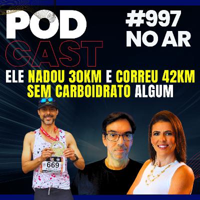 ELE NADOU 30KM E CORREU 42KM SEM CARBOIDRATO ALGUM