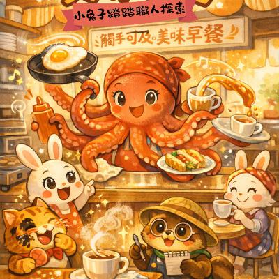 EP90|🐰小兔子踏踏上學去(11)早餐店老闆 EP90|🐰小兔子踏踏上學去(11)早餐店老闆