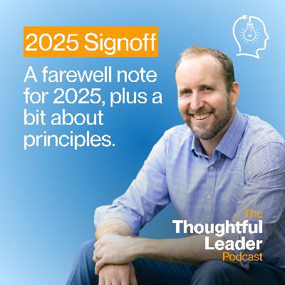 Farewell 2025... and a bit about principles.