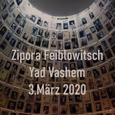Zipora Feiblowitsch in Yad Vaschem am 3. März 2020