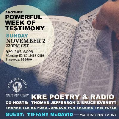 KRE POETRY AND RADIO - EP 146 - GUEST: TIFFANY McDAVID