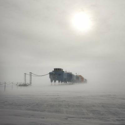 Clothing for the ice, and meteorology in the station