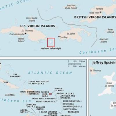 Epstein's islands Jeffrey Epstein owned two private islands located off St. Thomas, in the U.S. Virgin Islands Epstein's islands Jeffrey Epstein owned two private islands located off St. Thomas, in the U.S. Virgin Islands