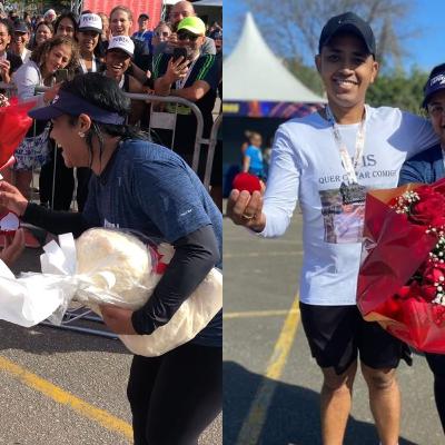 Felizes para sempre: conheça a história do casal que ficou noivo em uma corrida