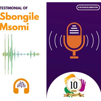 Testimonial Of Sbongile Msomi Testimonial Of Sbongile Msomi