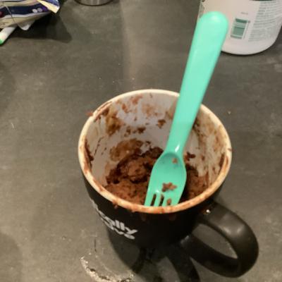 Bake a mug cake with me and Wren! (Chaotic)