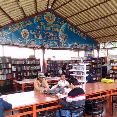 Sala de lectura "Mario Vargas Llosa" de la Feria del Libro Amazonas