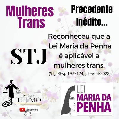 STJ precedente inédito reconheceu a aplicação da Lei Maria da Penha para mulheres trans. STJ precedente inédito reconheceu a aplicação da Lei Maria da Penha para mulheres trans.