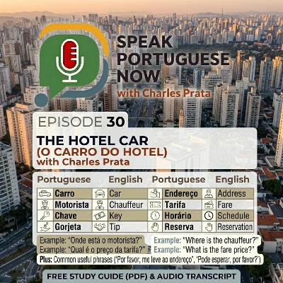 #30 Learn Brazilian Portuguese | O carro do hotel | Portuguese for Beginners #30 Learn Brazilian Portuguese | O carro do hotel | Portuguese for Beginners