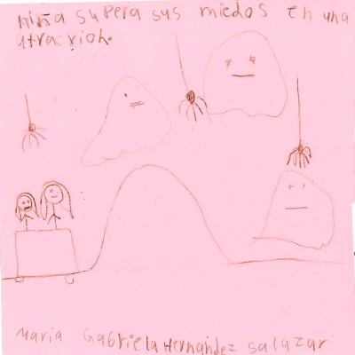 Niña supera sus miedos en una atracción by Maria