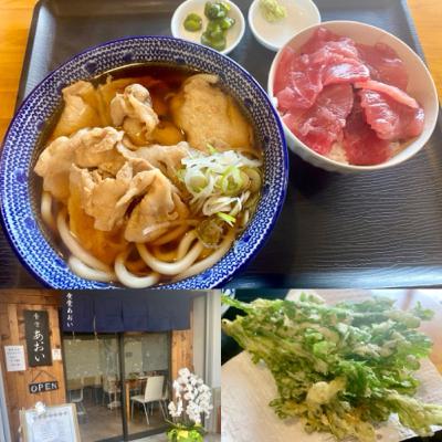 #124杯目 聴こえるサウンド⁉︎まさかの都度ソテー肉そばに興奮！丼物も充実！雑色の新店 食堂あおい