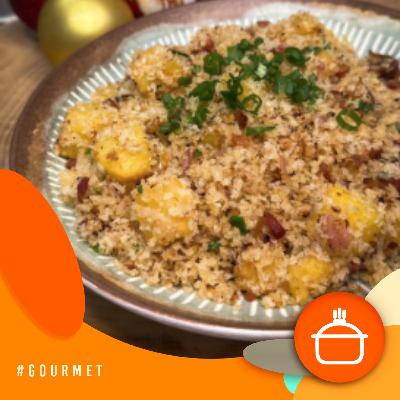 Alvorada Gourmet - Farofa de bacon com abacaxi