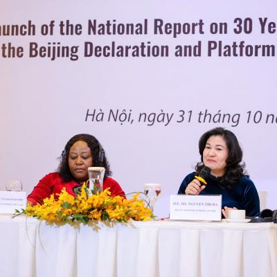 Tin trong nước - Công bố Báo cáo quốc gia về 30 năm thực hiện Tuyên bố và Cương lĩnh Hành động Bắc Kinh tại Việt Nam Tin trong nước - Công bố Báo cáo quốc gia về 30 năm thực hiện Tuyên bố và Cương lĩnh Hành động Bắc Kinh tại Việt Nam