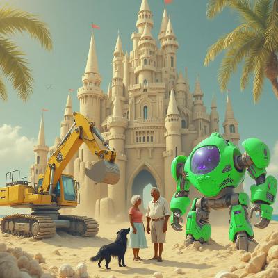 Die drei Roboter - Urlaub am Strand