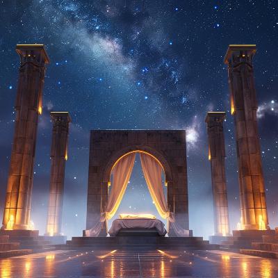 Fall Asleep Right Here in a Starry Temple | Deep Sleep Hypnosis with Andrew Green