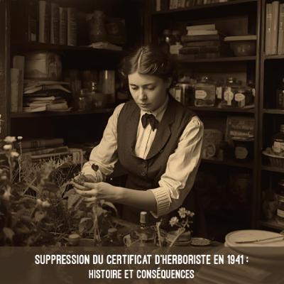 Suppression du certificat d’herboriste en 1941 - histoire et conséquences