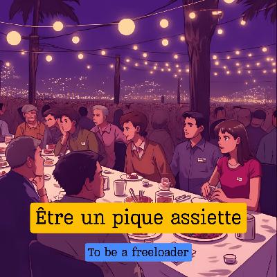 Expression française : "Être un pique assiette"