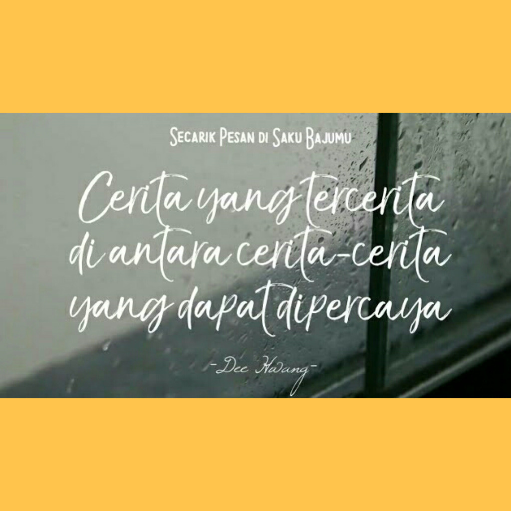 Secarik Pesan di Saku Bajumu
