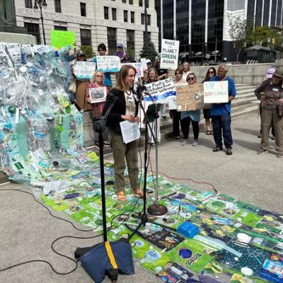 Packaging Reduction Rally Albany Capitol Sept. 13 Part 2