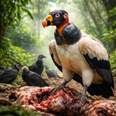 King Vulture: A Beautiful Rotten Meat Eater King Vulture: A Beautiful Rotten Meat Eater