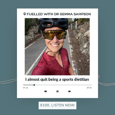 100. I almost quit being a sports dietitian 100. I almost quit being a sports dietitian