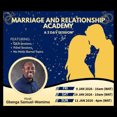 Marriage and Relationship Seminar - Day 2 Marriage and Relationship Seminar - Day 2